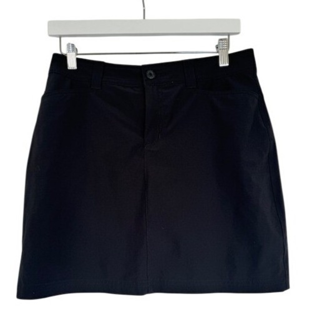 Eddie Bauer Adventurer 2.0 Skort Womens 4 Black Hiking Golf Active Skirt Shorts
